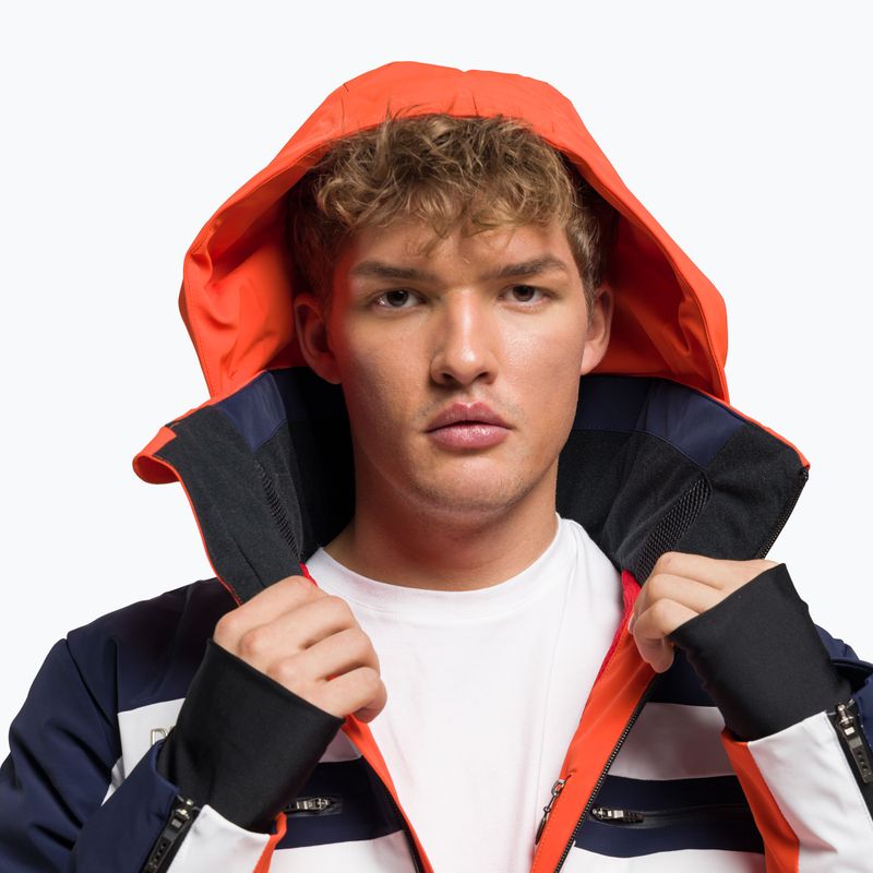 Giacca da sci Descente Carter momiji arancione da uomo 5