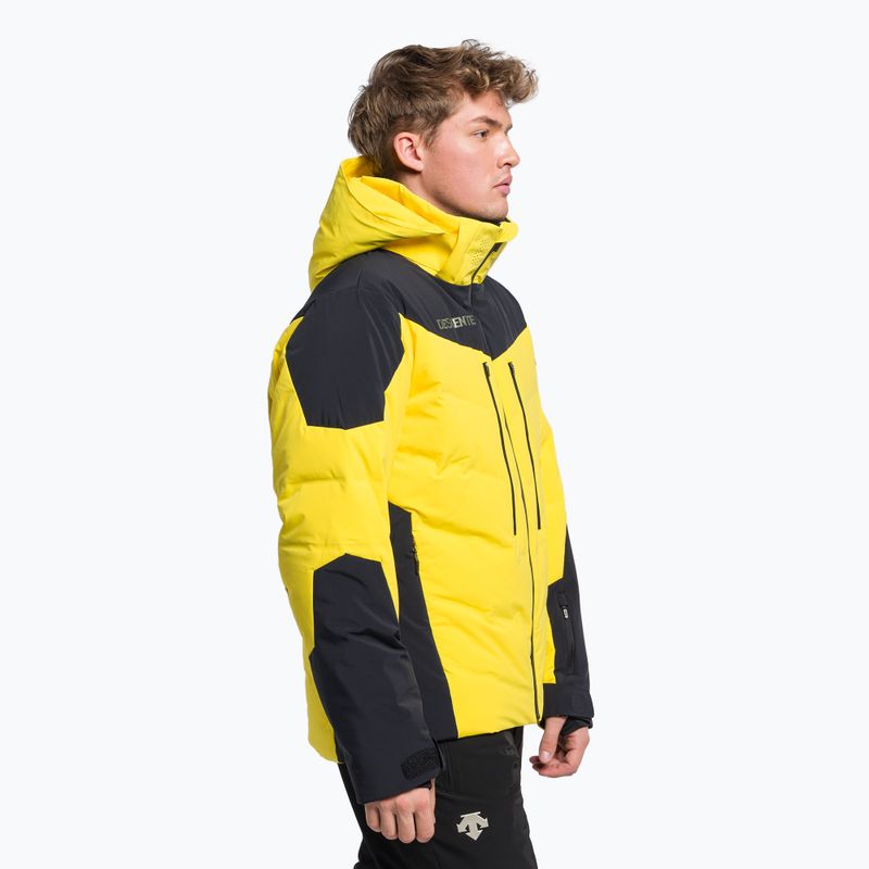 Giacca da sci Descente Mateo da uomo, colore giallo marigold 3