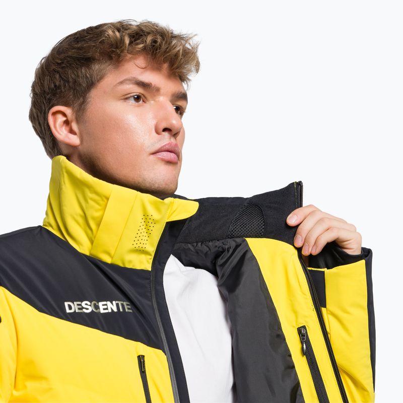 Giacca da sci Descente Mateo da uomo, colore giallo marigold 7