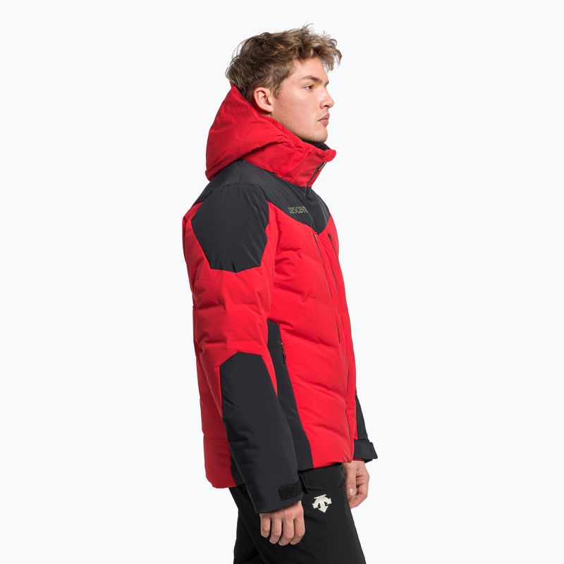 Giacca da sci da uomo Descente Mateo rosso elettrico 3