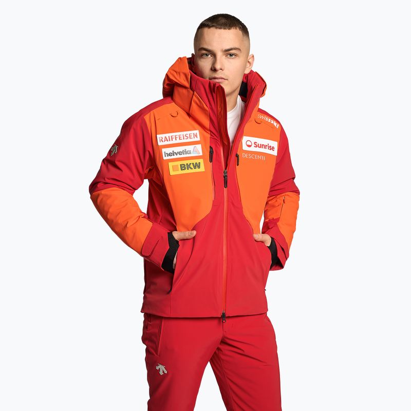 Giacca da sci Descente Swiss mandarin orange da uomo