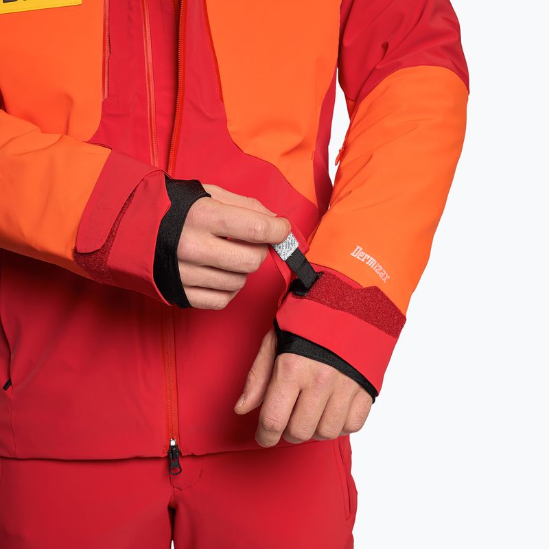 Giacca da sci Descente Swiss mandarin orange da uomo 4