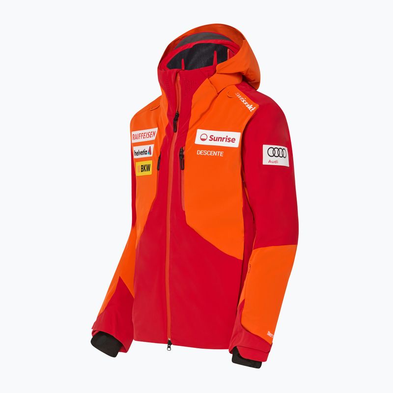 Giacca da sci Descente Swiss mandarin orange da uomo 7