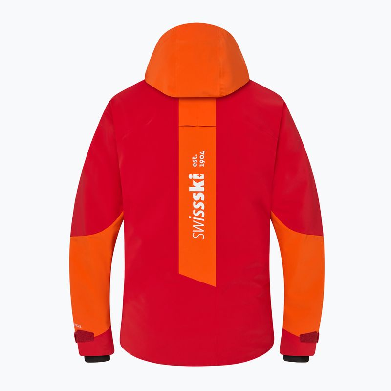 Giacca da sci Descente Swiss mandarin orange da uomo 8