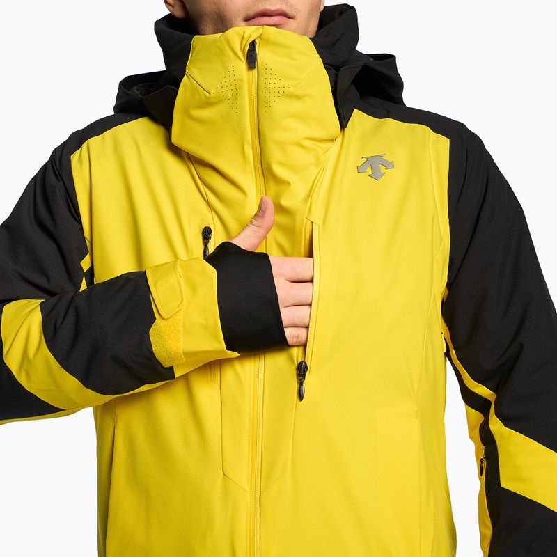 Giacca da sci Descente Chester da uomo, giallo marigold 3