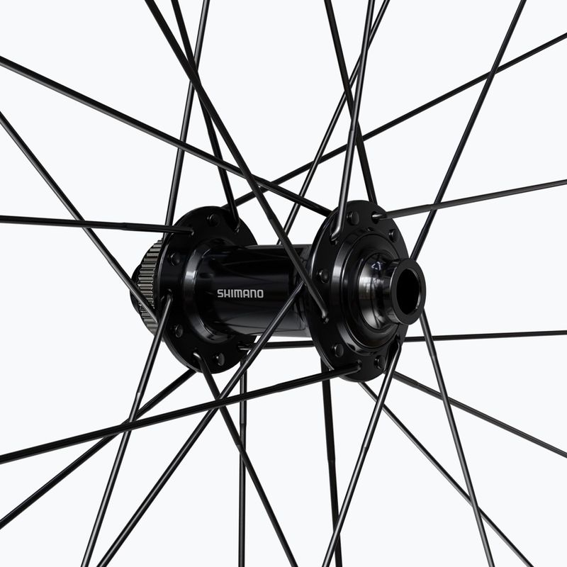 Ruota anteriore per bicicletta Shimano WH-RX180 TL-F12-700C CL black 3