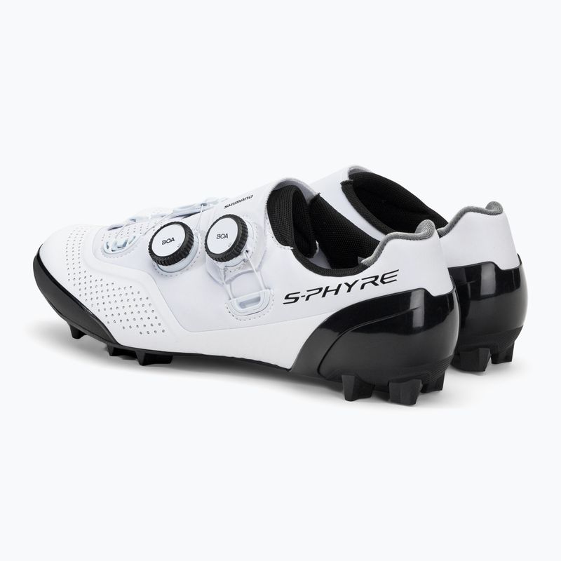 Scarpe da ciclismo MTB da uomo Shimano SH-XC902 bianco 3