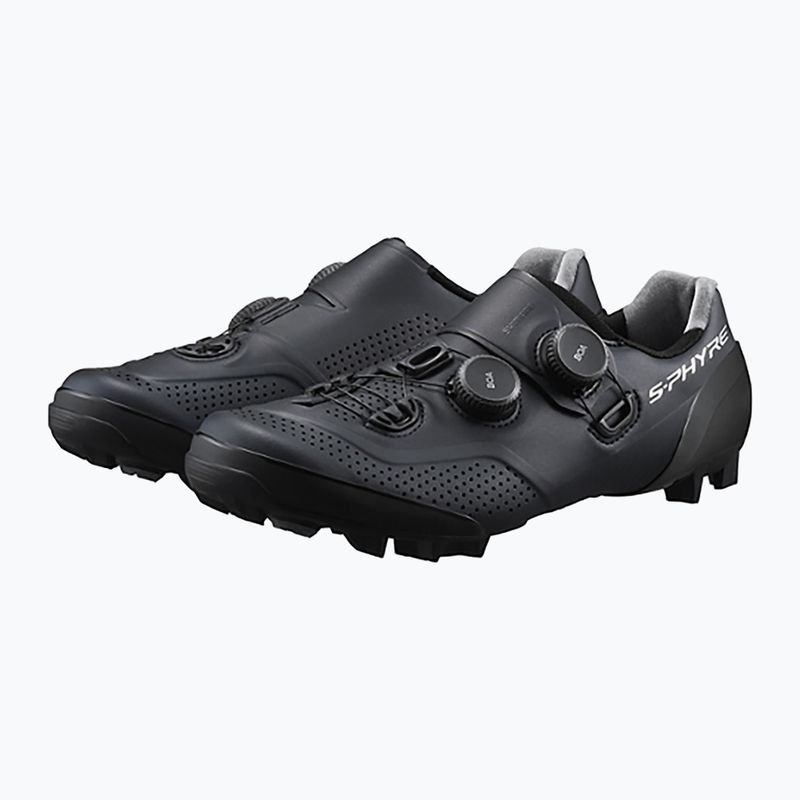 Scarpe da ciclismo MTB da uomo Shimano SH-XC902 Wide nero 2