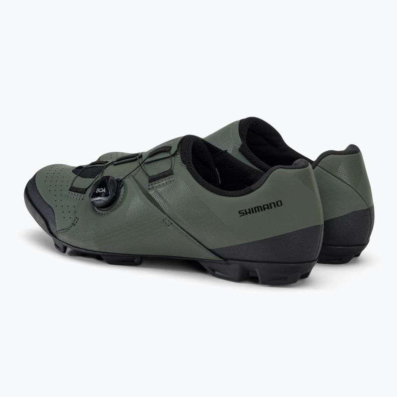 Scarpe da ciclismo MTB da uomo Shimano SH-XC300 oliva 3