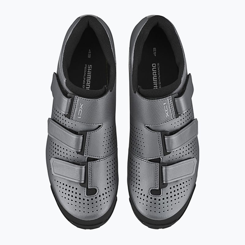 Scarpe da ciclismo MTB da uomo Shimano SH-XC100 argento 2
