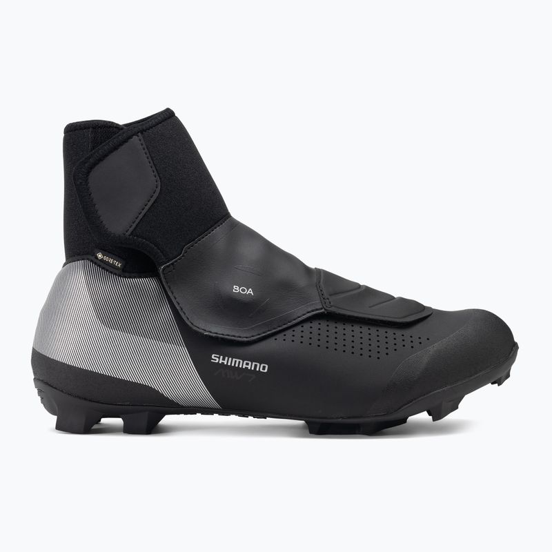 Scarpe da ciclismo MTB da uomo Shimano MW 702 nero 2