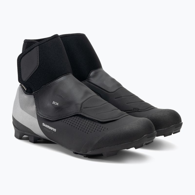 Scarpe da ciclismo MTB da uomo Shimano MW 702 nero 4