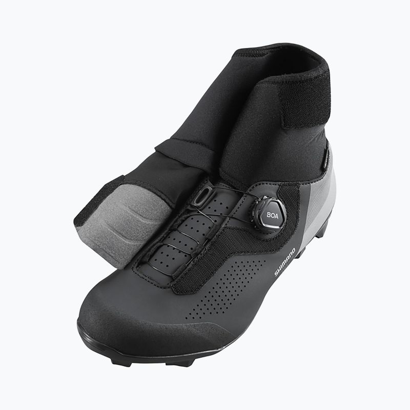 Scarpe da ciclismo MTB da uomo Shimano MW 702 nero 9