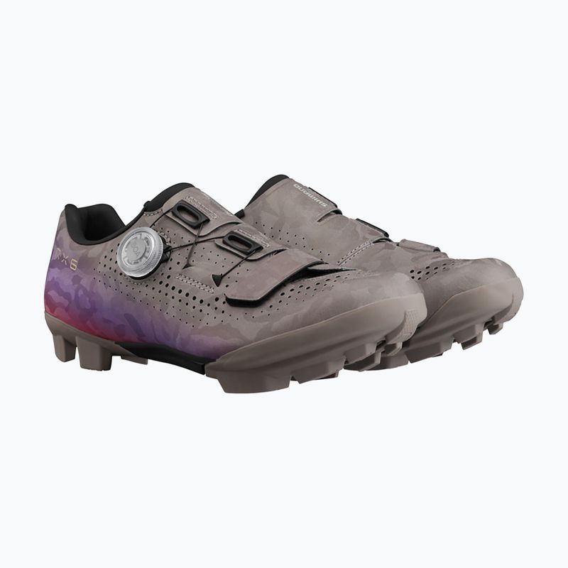 Scarpe gravel da donna Shimano SH-RX600 gray/purple 3