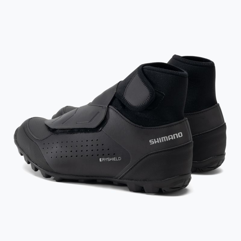 Scarpe da ciclismo MTB da uomo Shimano MW 501 nero 3