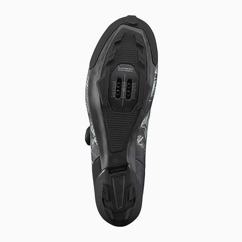 Shimano SH-RX801 scarpe da gravel da uomo foglie tropicali 4