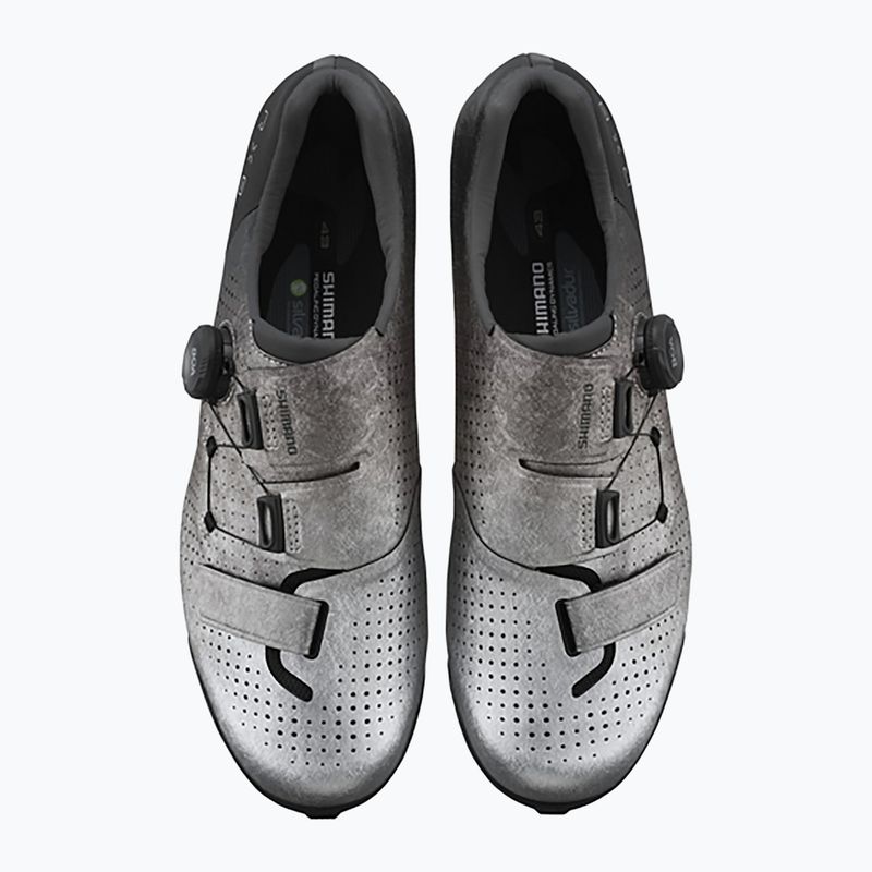 Scarpe da gravel da uomo Shimano SH-RX801 argento 3