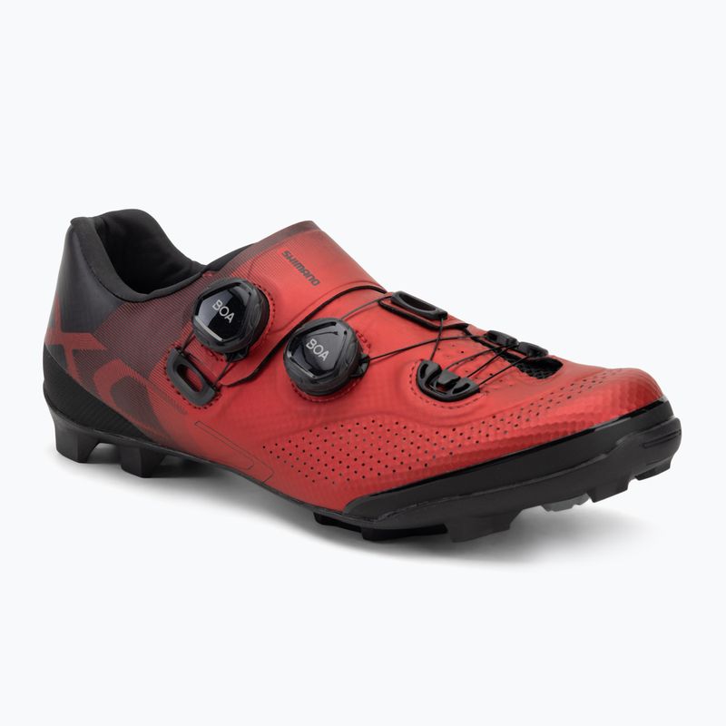 Scarpe da ciclismo MTB da uomo Shimano SH-XC702 rosso