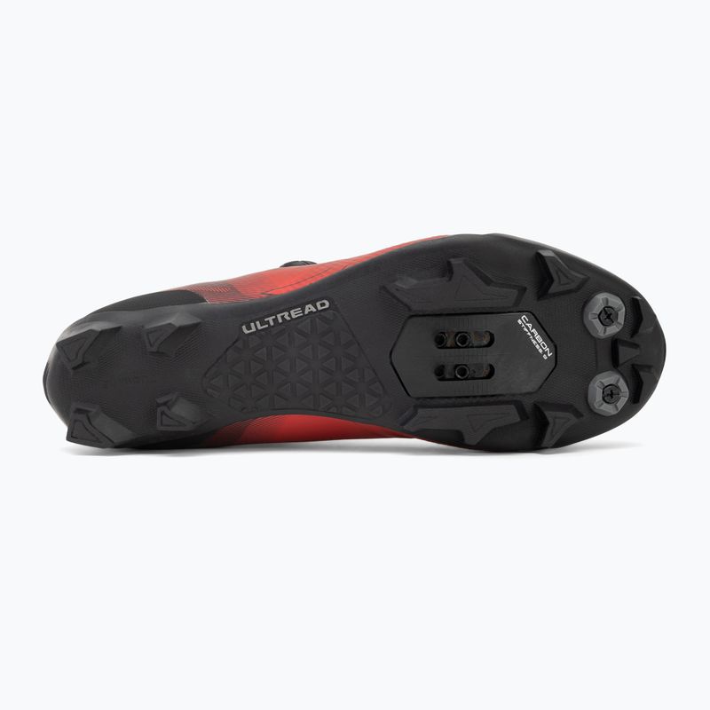 Scarpe da ciclismo MTB da uomo Shimano SH-XC702 rosso 4