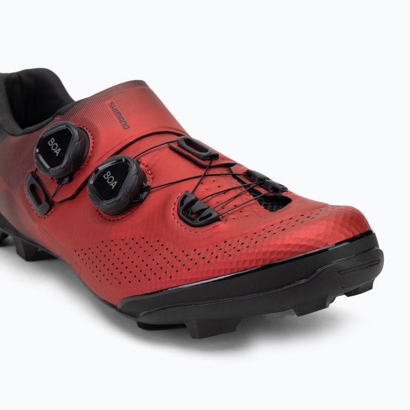 Scarpe da ciclismo MTB da uomo Shimano SH-XC702 rosso 7