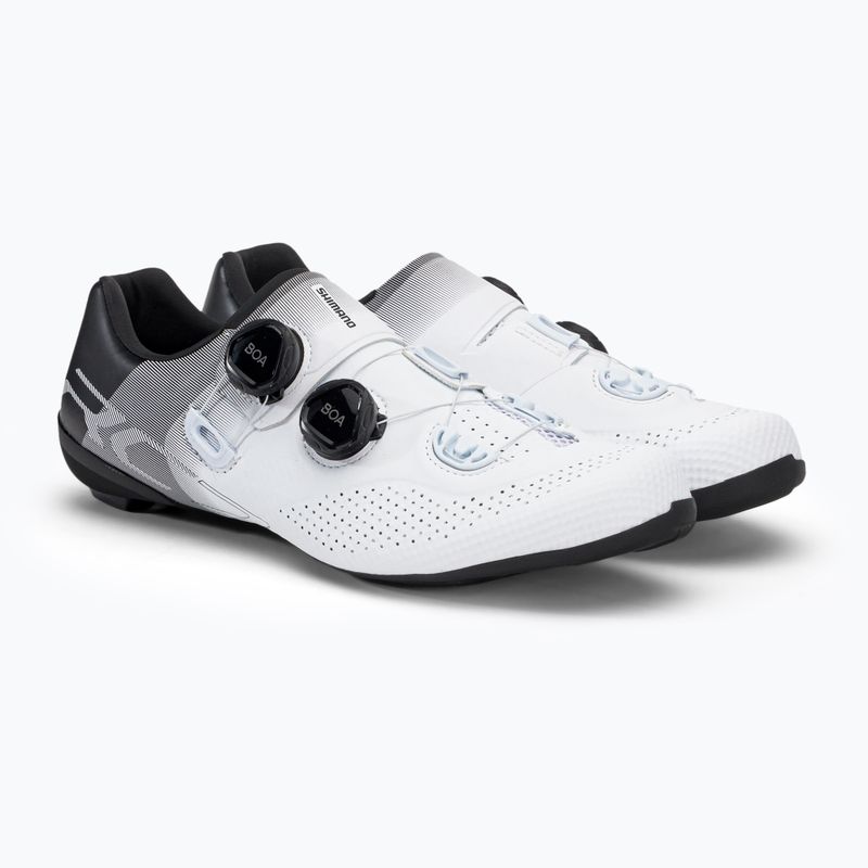 Scarpe da strada Shimano da uomo SH-RC702 bianco 4