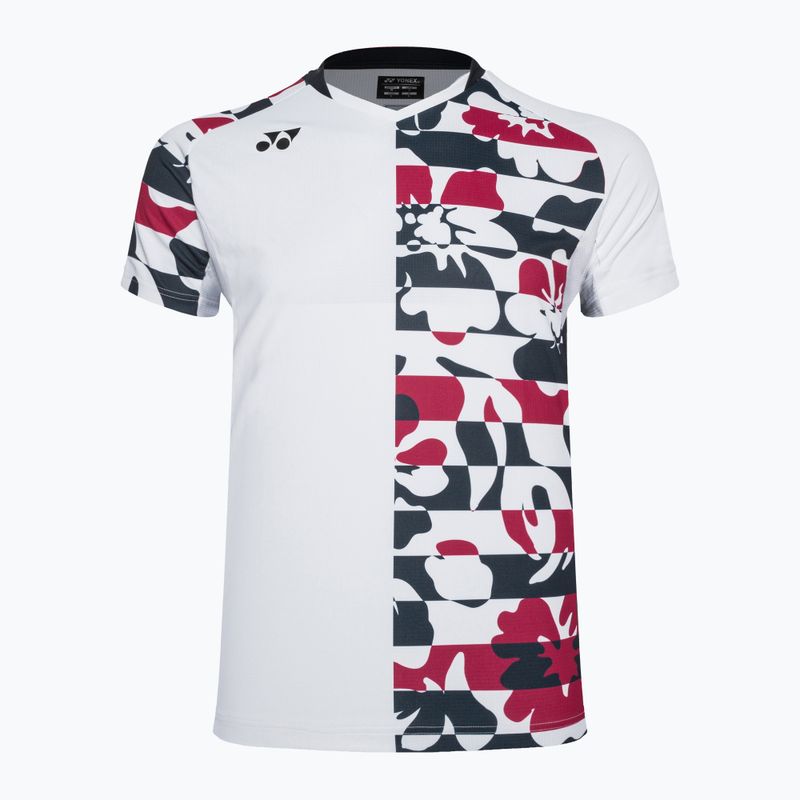 Camicia da tennis da uomo YONEX 10504 girocollo bianco