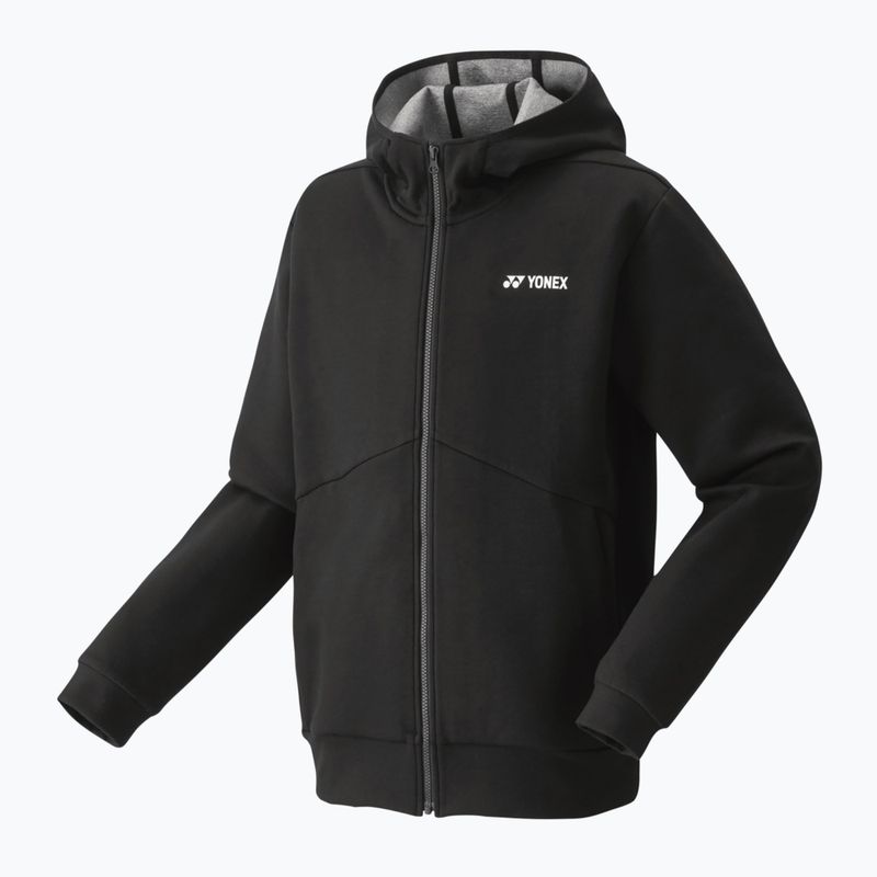 Felpa da tennis da uomo YONEX 50131 Full Hoodie nero