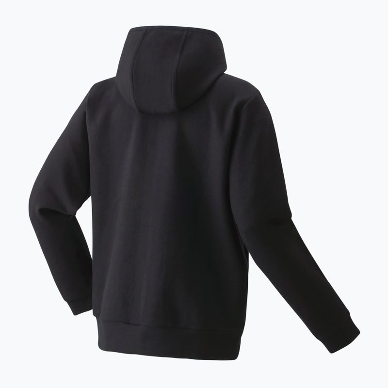 Felpa da tennis da uomo YONEX 50131 Full Hoodie nero 2
