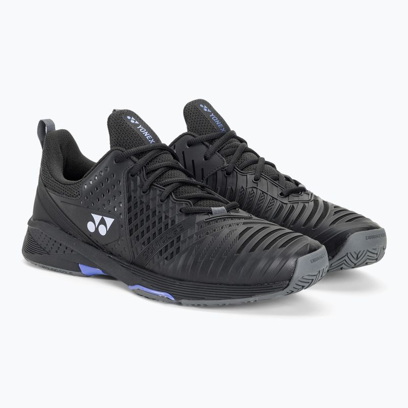 Scarpe da tennis da uomo YONEX Sonicage 3 nero 4