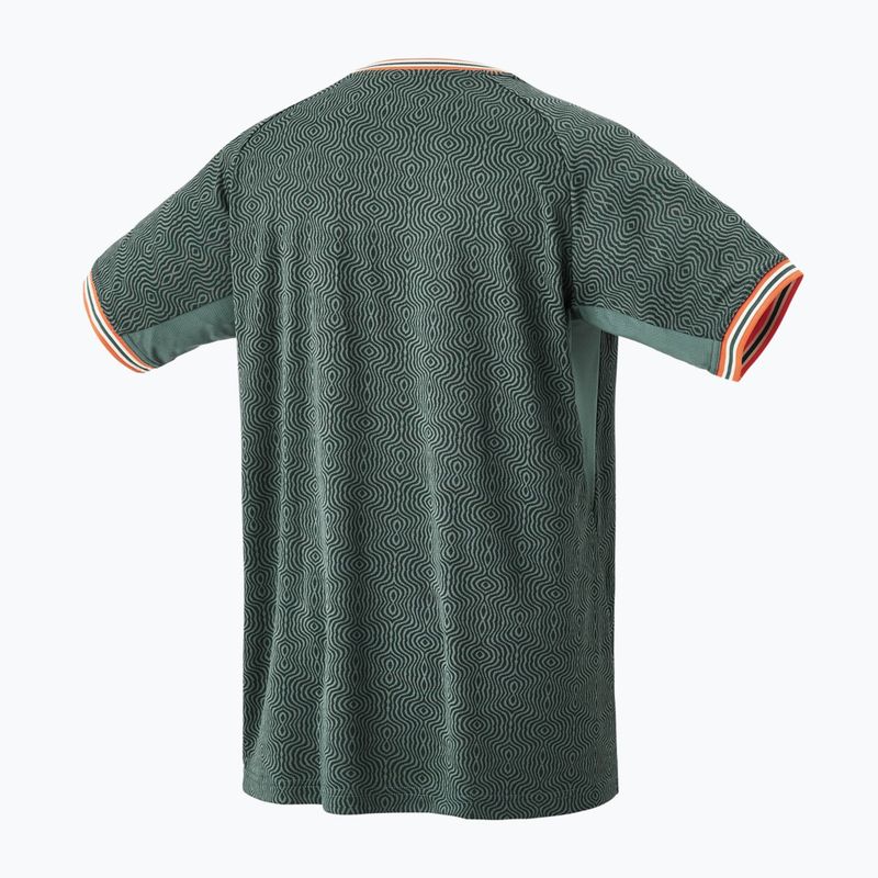 Camicia da tennis da uomo YONEX 10560 Roland Garros girocollo oliva 2
