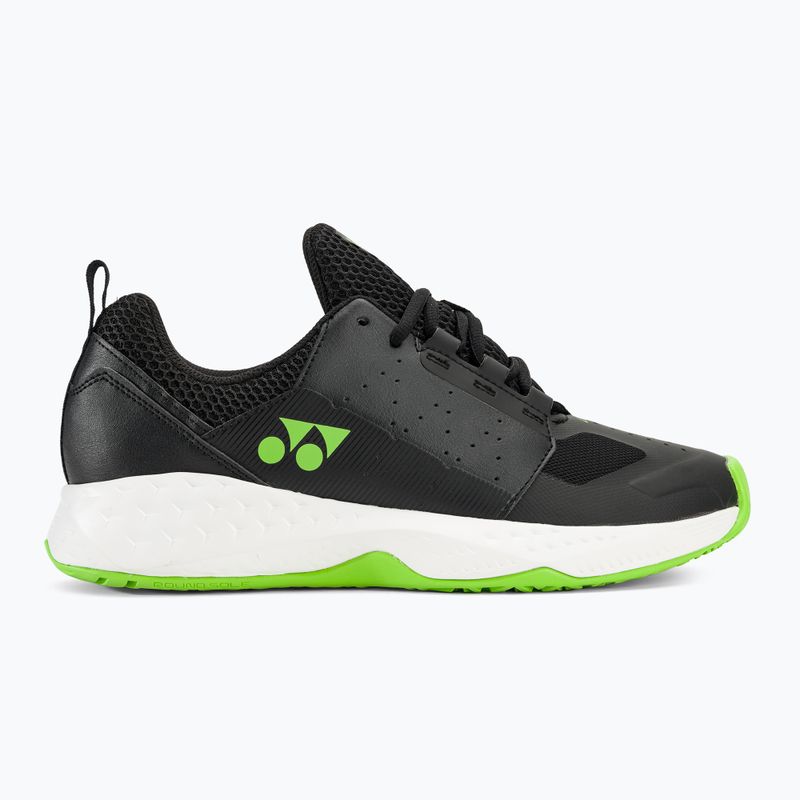Scarpe da tennis da uomo YONEX Lumio 4 nero/verde lime 2