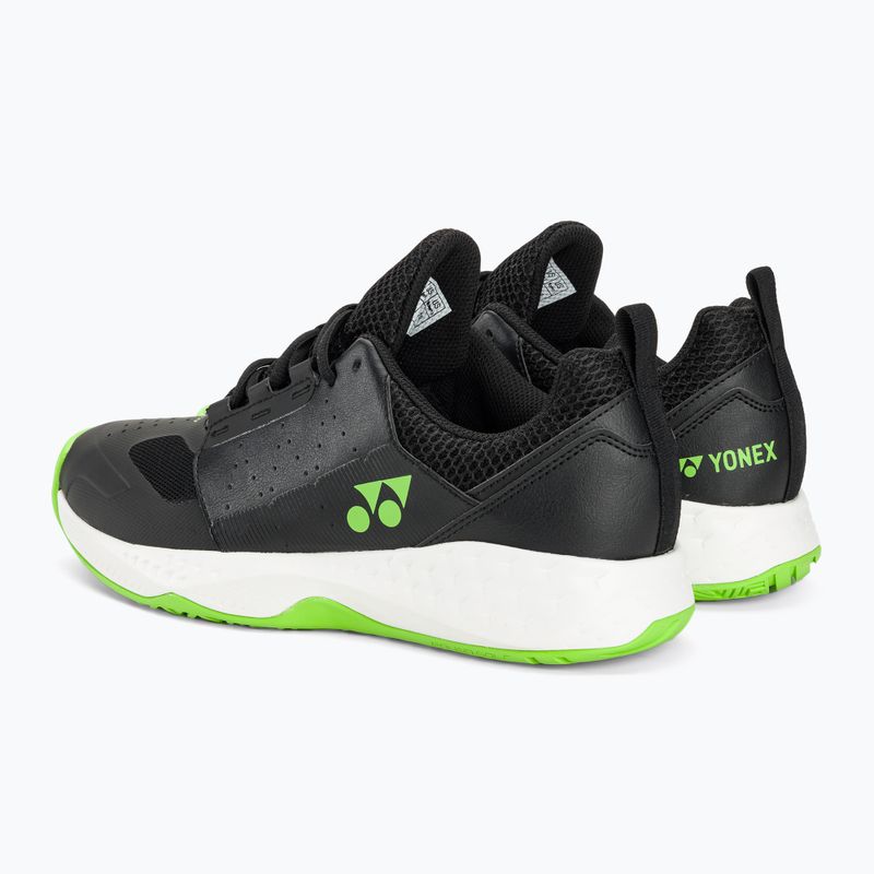 Scarpe da tennis da uomo YONEX Lumio 4 nero/verde lime 3