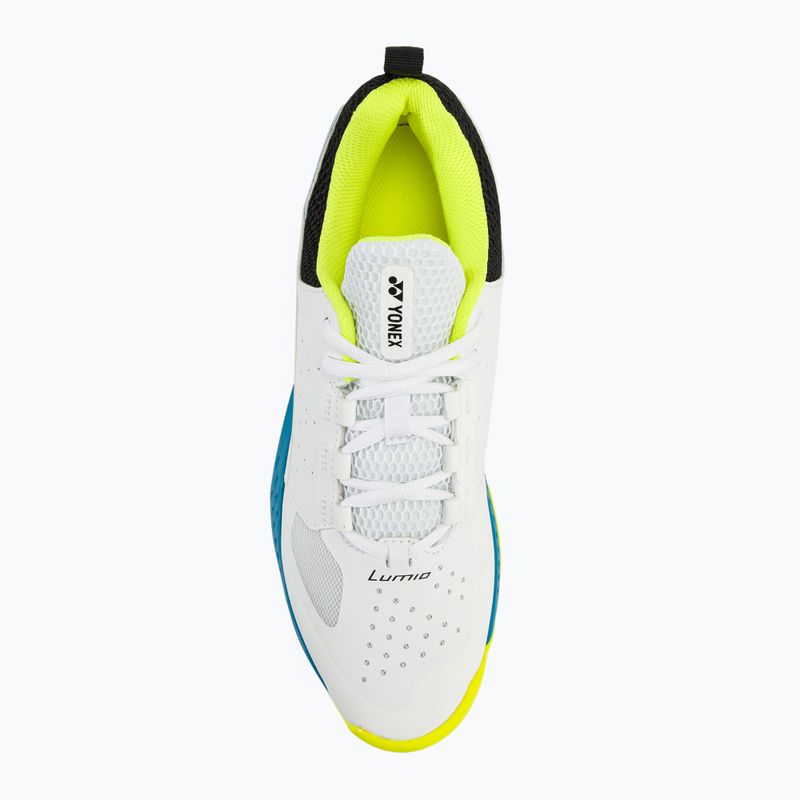 Scarpe da tennis da uomo YONEX Lumio 4 bianco/blu oceano 6