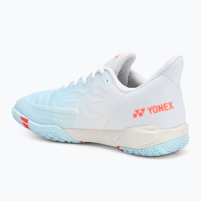 Scarpe da donna YONEX Cascade Drive 2 bianco/blu acqua 3