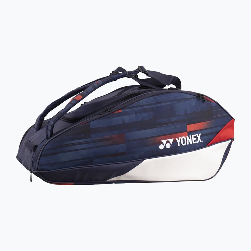 Borsa da tennis YONEX Pro Raquet Bag Limited 9Pcs bianco/marino/rosso