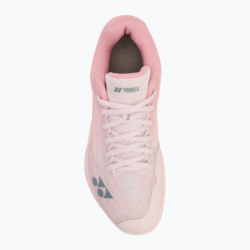 Scarpa da badminton da donna YONEX Aerus Z2 rosa chiaro 5