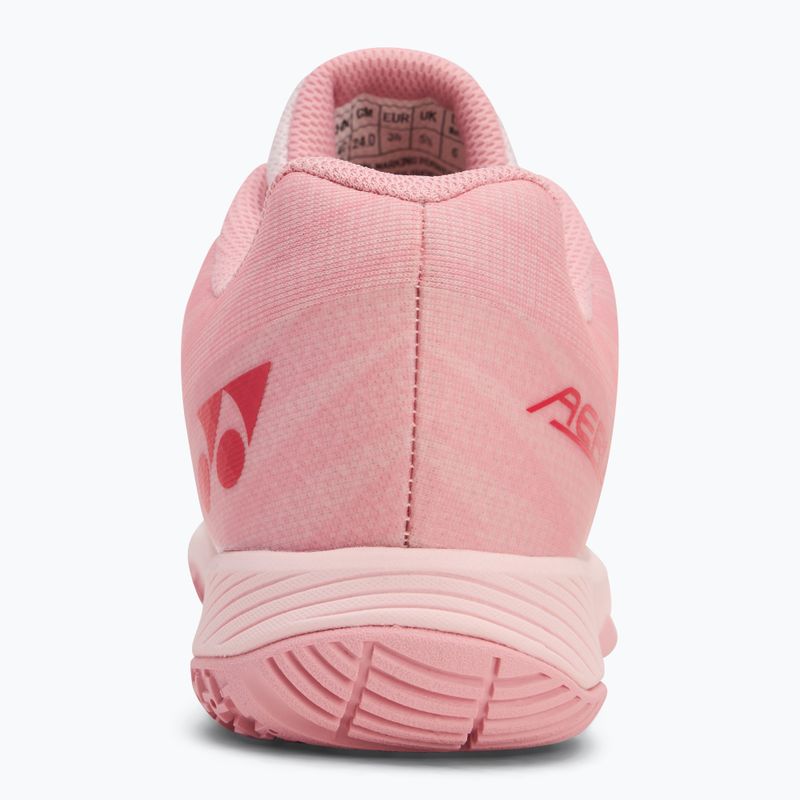 Scarpa da badminton da donna YONEX Aerus Z2 rosa chiaro 6