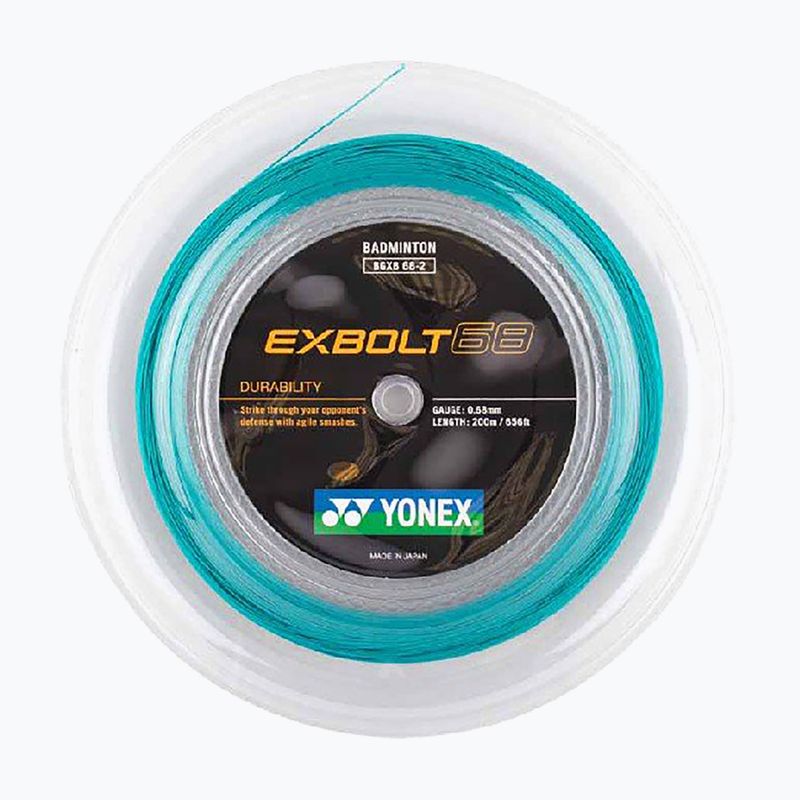 Corda da badminton YONEX Exbolt 68 Set 10 m turchese