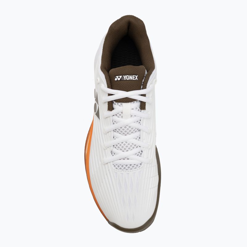 Scarpe da tennis da uomo YONEX Eclipson 5 white/brown 5