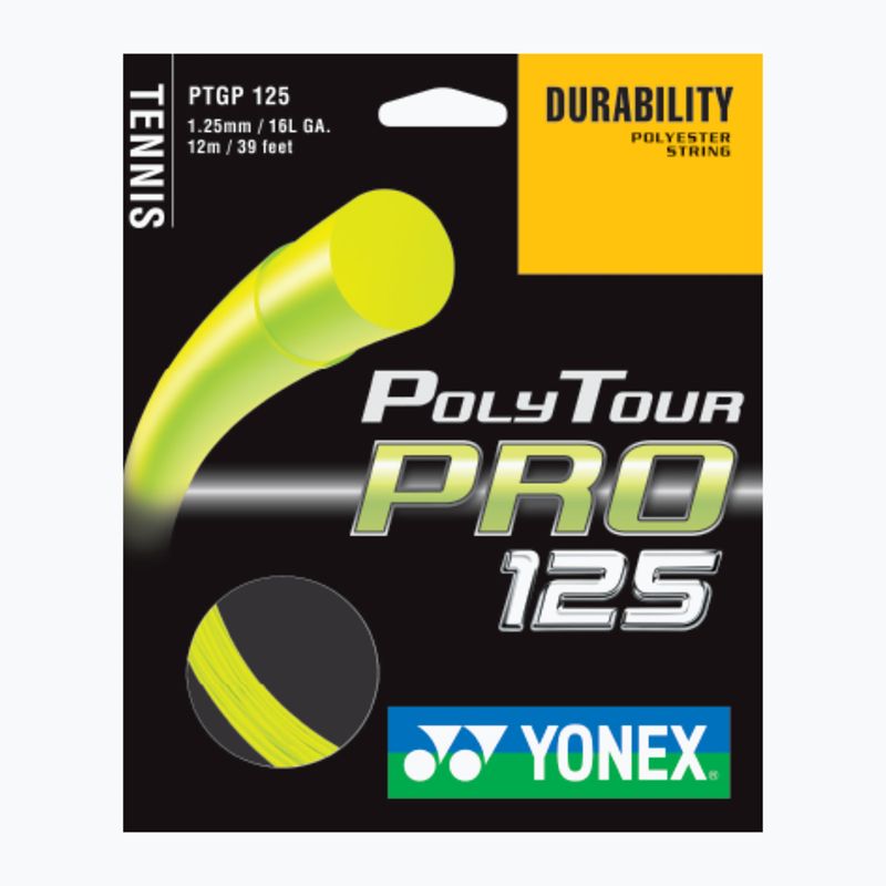 Set corde da tennis YONEX Poly Tour Pro 125 LE giallo 3
