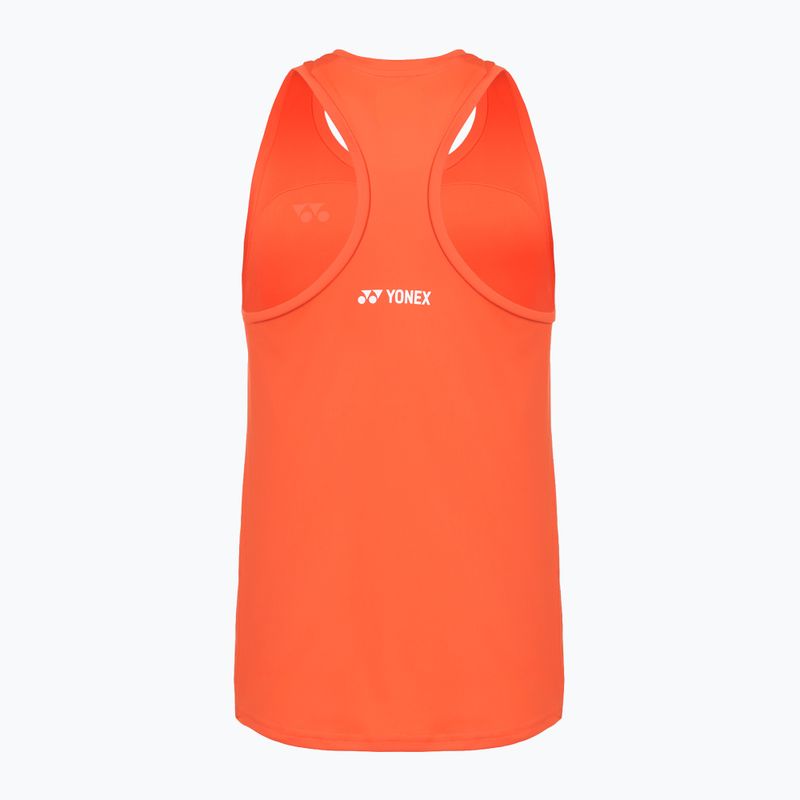 Maglietta da tennis da donna YONEX 16853 Practice Tank In cyber orange 2