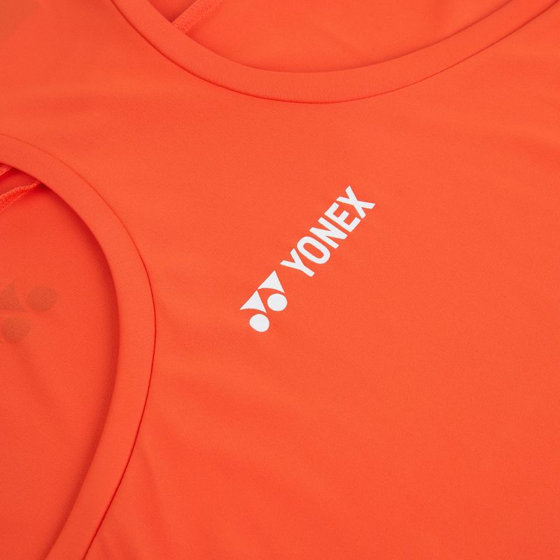 Maglietta da tennis da donna YONEX 16853 Practice Tank In cyber orange 4