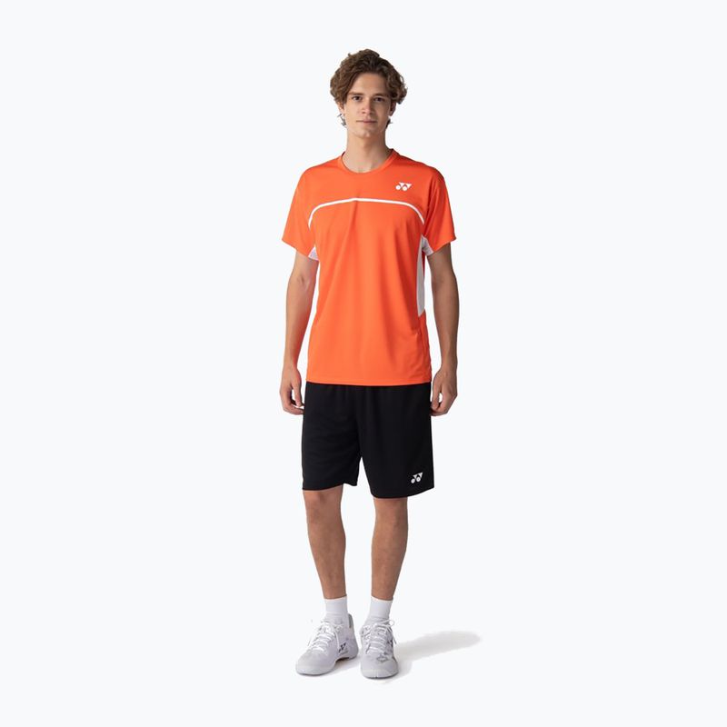 Maglietta da uomo YONEX 10726 Practice Crew Neck cyber orange 2