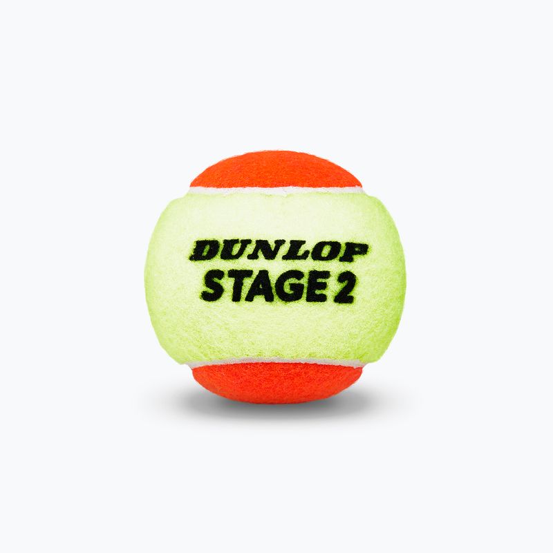 Palline da tennis per bambini Dunlop Stage 2 3 pezzi arancio/giallo 601339 3
