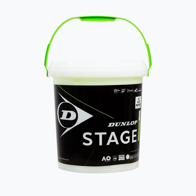 Palline da tennis per bambini Dunlop Stage 1 60 pz. verde 601342