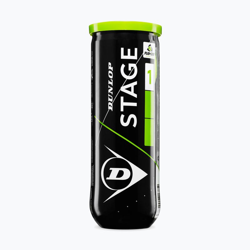 Palline da tennis Dunlop Stage 1 3 pack green 2