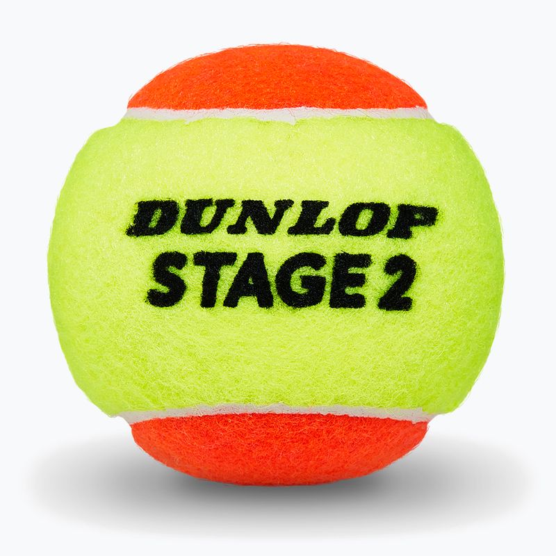 Palline da tennis Dunlop Stage 2 3 pack orange 3