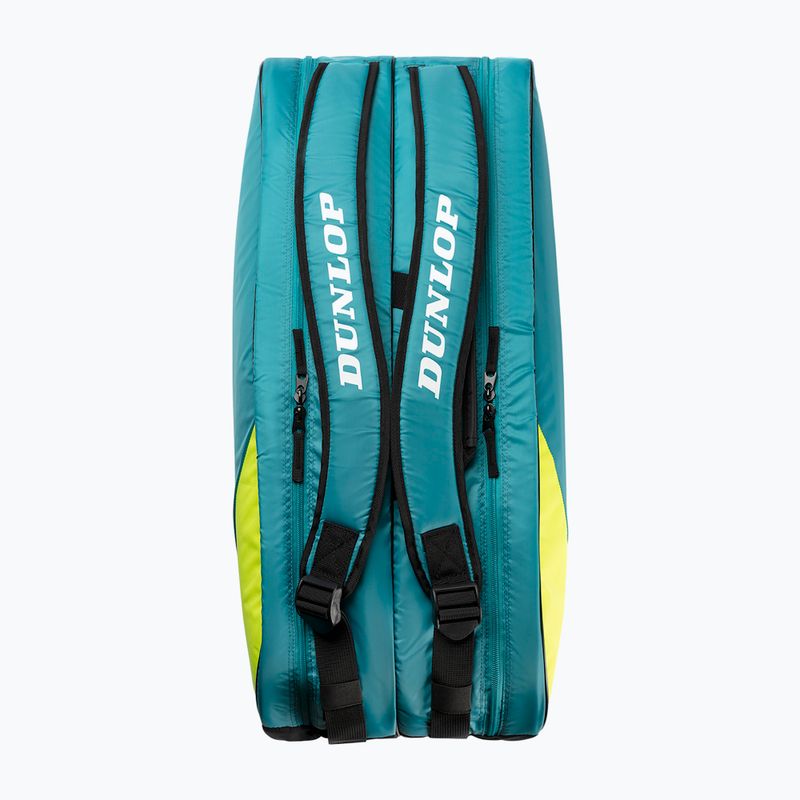Borsa da tennis Dunlop SX-Club 10Rkt teal/black/yellow 3