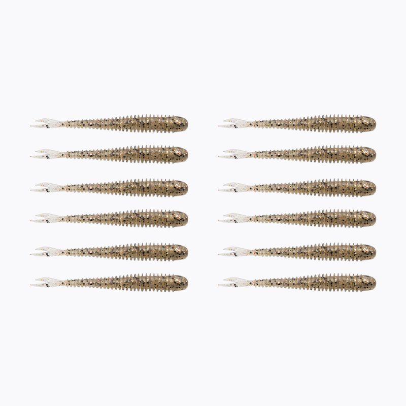 Keitech Live Impact esca in gomma 12 pezzi gold shad