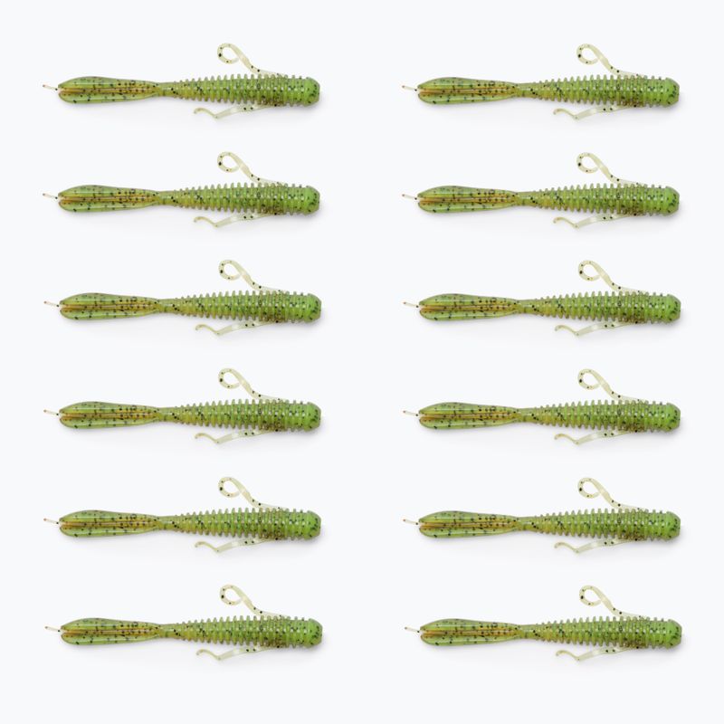Keitech Hog Impact esca in gomma 12 pezzi zucca verde/cartrea